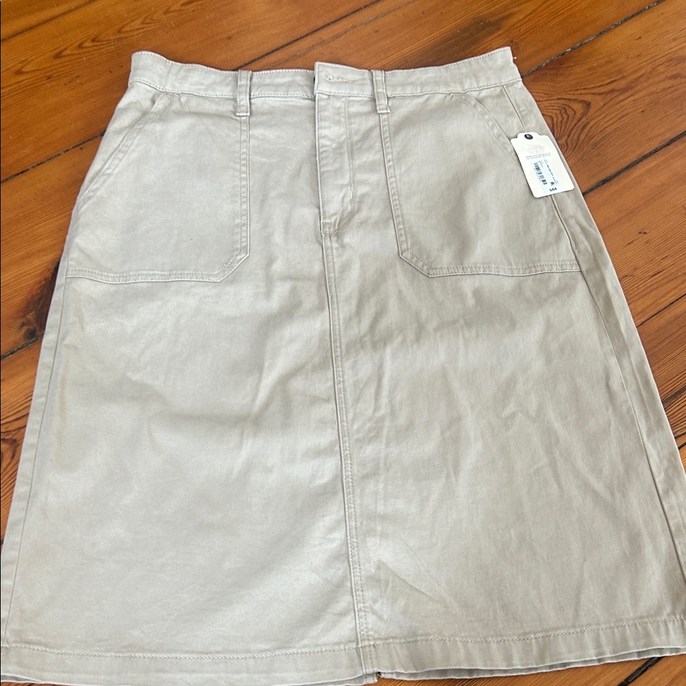 J. Crew Beige A-Line Skirt